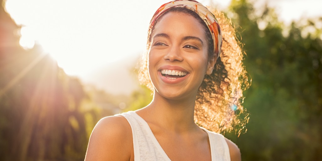 smiling woman has dignity