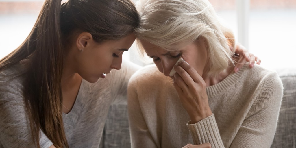 mother and daughter talk about loving vs enabling